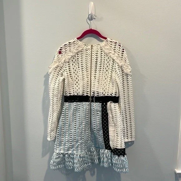 Self-Portrait frill shoulder dress from the spring 2017 collection US8/UK12 - Picture 5 of 5